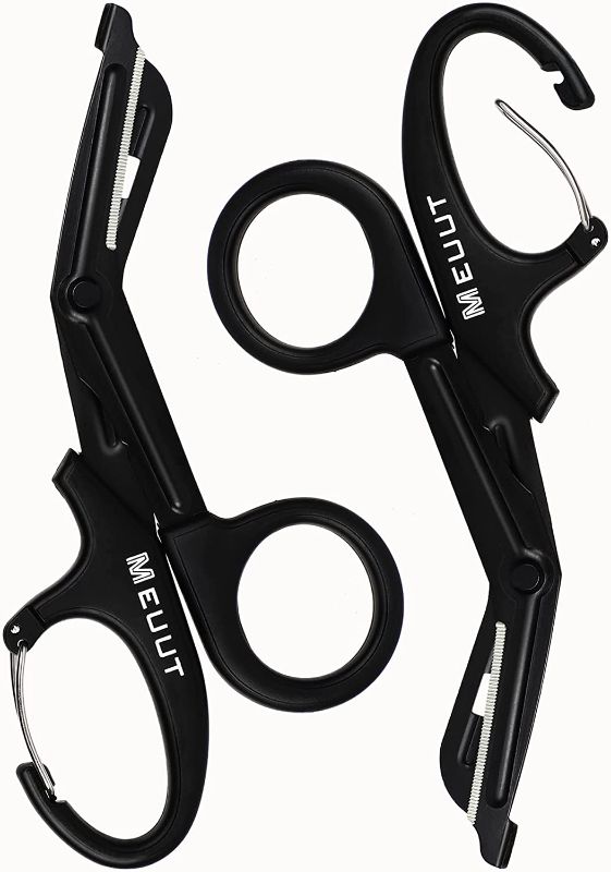 Photo 1 of 
MEUUT 2 Pack Medical Scissors Trauma Shears with Carabiner-7.5" Bandage Shears, Premium Quality Bandage Scissors Fluoride-Coated Stainless Steel EMT Scissors