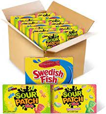 Photo 1 of  EXP 8/22 SOUR PATCH KIDS Original Candy, SOUR PATCH KIDS Watermelon Candy & SWEDISH FISH Candy Variety Pack, 