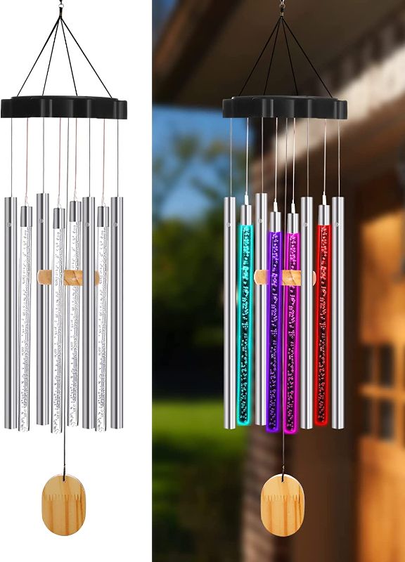 Photo 1 of 
Wind Chimes for Outside, Solar Windchimes Outdoor Lights, Birthday Gifts for Women Mom Gifts Grandma Gifts for Christmas Thanksgiving House Warming Gifts,...