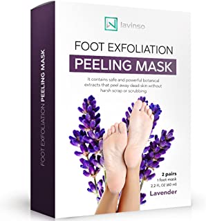 Photo 1 of 
Exfoliating Foot Peel Mask for Feet Peeling 2 Pack - Peeling Socks Booties - Exfoliating Dry Dead Cracked Rough Skin Heels Calluses - Callus Remover - Baby Soft Smooth Touch Feet by Lavinso (4 Pack) exp[ 4/23