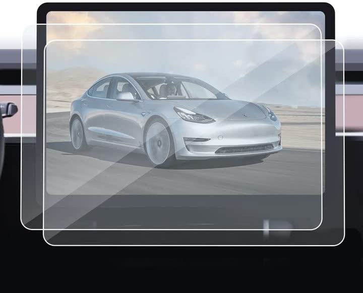 Photo 1 of 2PCS Tesla Tempered Glass Screen Protector Model 3 Model Y 15" Center Control Touchscreen Screen Protector Tempered Glass 9H Anti-Scratch and Shock Resistant for Model 3 Y Accessories
