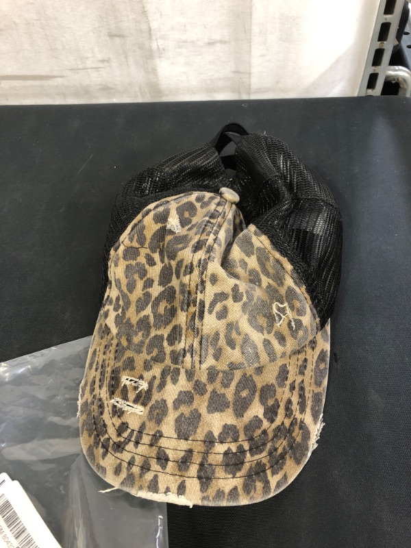 Photo 1 of C.C Ponycap Messy High Bun Ponytail Adjustable Glitter Mesh Trucker Baseball Cap
