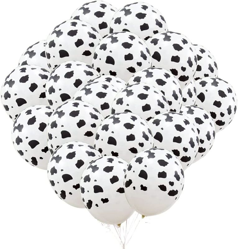 Photo 1 of 25PCS Funny Cow Print Ballons 5" Cow Balloon Set for Party Cow Print Birthday Cow Party Favors 5" Cow Theme Party Supplies
, 2 COUNT 