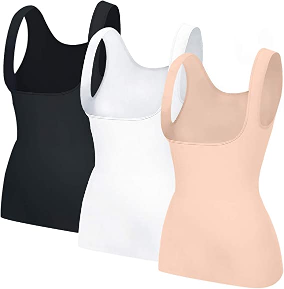 Photo 1 of EUYZOU Women's Underbust Shapewear Tank Tops - Seamless Tummy Control Compression Camisole Tops Slimming Tank
, SIZE XL 