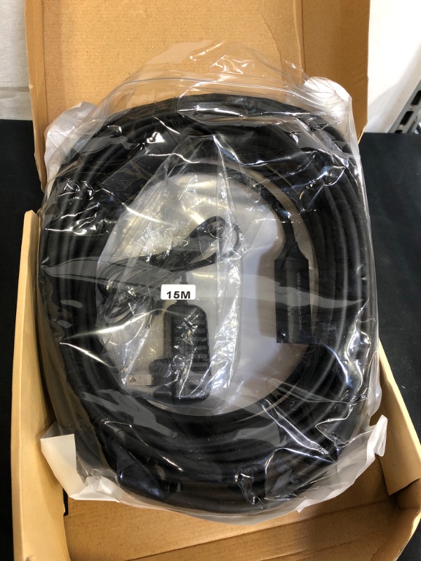 Photo 1 of USB 3.0 Extension Cable 50 Feet RSHTECH Active USB 3.0 Extension Cable with 5V 2A Power Adapter, 15M USB Extender Male to Female Cord with 2 Chipsets Signal Booster for Xbox, PS4, VR, Webcam, etc
