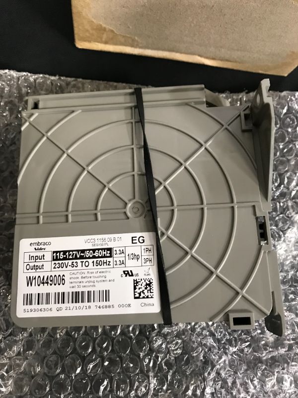 Photo 1 of New OEM Produced W10449006 Refrigerator Inverter Board Assembly by OEM Mania Replacement Part - 4446958 AP6021557 PS11754881 EAP11754881