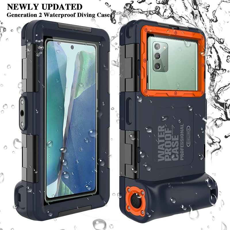 Photo 1 of Professional Diving Upgrade Waterproof Protective Case, Outdoor Swimming Snorkeling Surfing Underwater Photo Video Housing for iPhone Galaxy Huawei OnePlus LG Motorola Google Series Smartphones

USED LIKE NEW