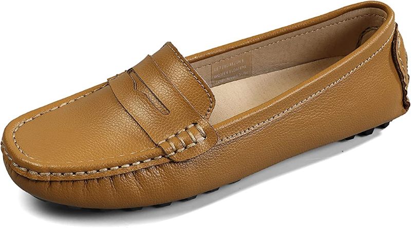 Photo 1 of Artisure Women's Classic Genuine Leather Penny Loafers Driving Moccasins Casual Slip On Boat Shoes Fashion Comfort Flats8.5

USED LIKE NEW