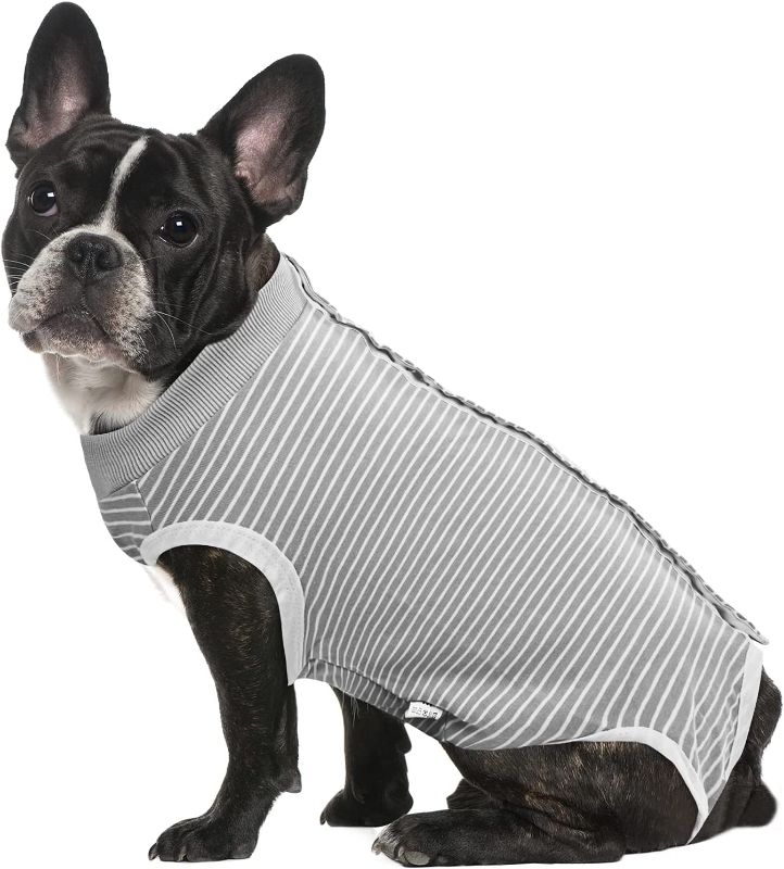 Photo 1 of ASENKU Dog Recovery Suit for Abdominal Wounds, Female Male Dog Surgery Recovery Suit, Pet Bodysuit E-Collar Alternative After Surgery Wear Anti Licking Wounds?Grey,M
