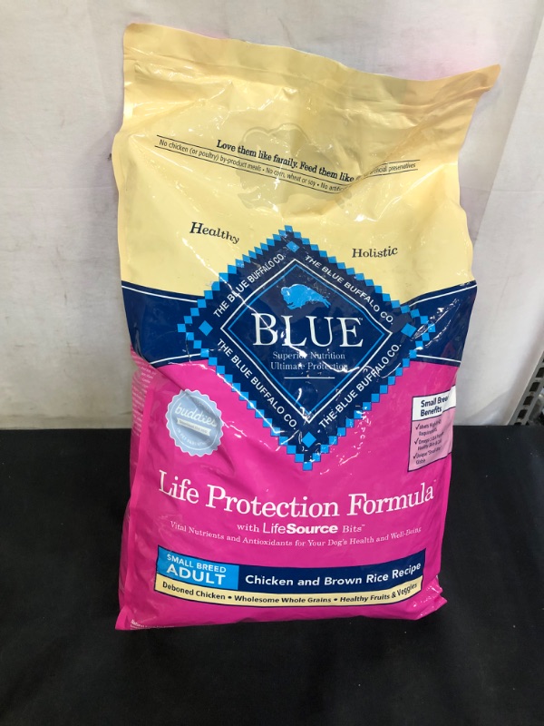 Photo 2 of Blue Buffalo Life Protection Formula Small Breed Adult Chicken & Brown Rice Recipe Dry Dog Food, 15-lb Bag BB 2023