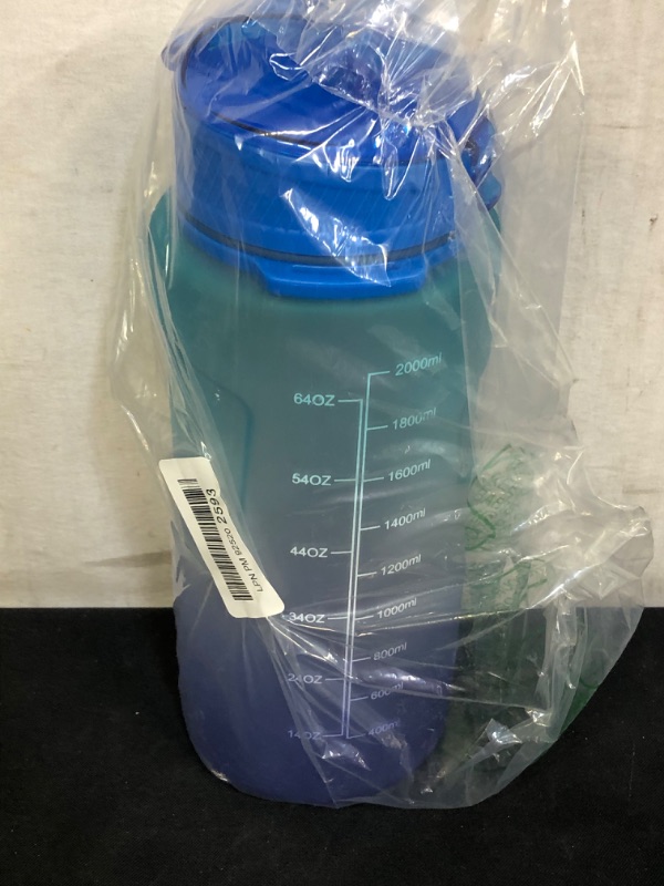 Photo 2 of BOTINDO Large 75oz Motivational Water Bottle with Time Marker and Straw