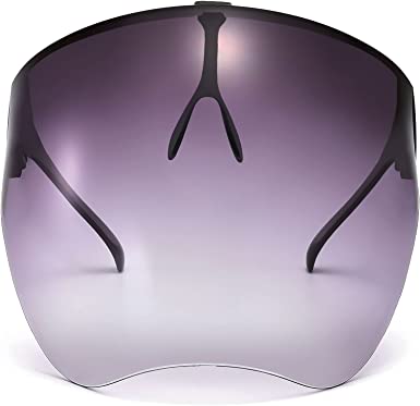 Photo 2 of Bevi Goggle Sunglasses Visor Full Face Cover UV 400 Daily Protective Eyewear , Color: Gradient Dark Star