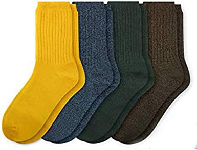 Photo 1 of Again 1231 Men's and Women's Combed Very soft Socks - Basic Standard Colored Casual Crew Socks For Daily Dress 4 Package