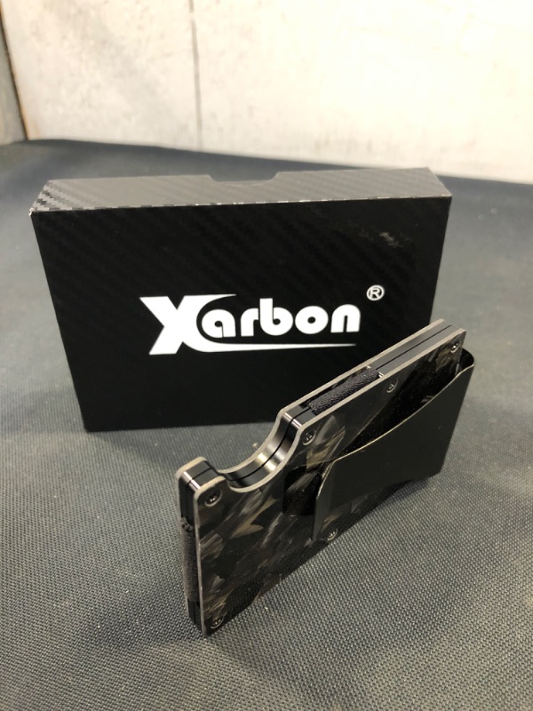 Photo 2 of CARBON FIBER WALLET  W/ MONEY CLIP BY XARBON