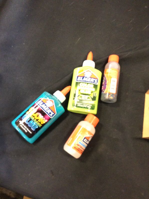 Photo 2 of Elmer’s Glue Slime Kit, Dinosaur Night, Makes Color Changing and Glow in the Dark Slime, Includes Liquid Glue and Slime Activator, 4 Count