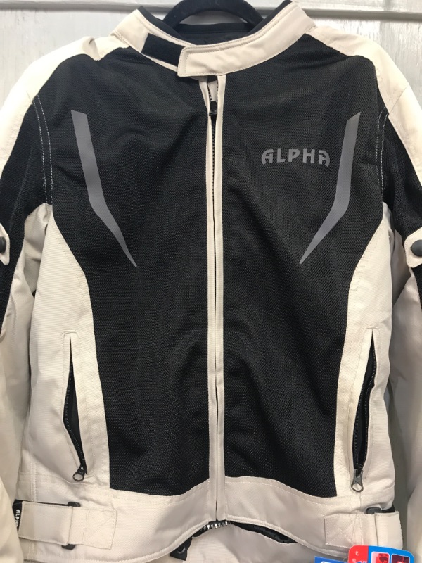 Photo 3 of ALPHA CYCLE GEAR HI VIS MESH MOTORCYCLE JACKET FOR MENS RIDING BIKERS RACING DUAL SPORTS BIKE ARMORED PROTECTIVE GEAR.  SIZE SMALL