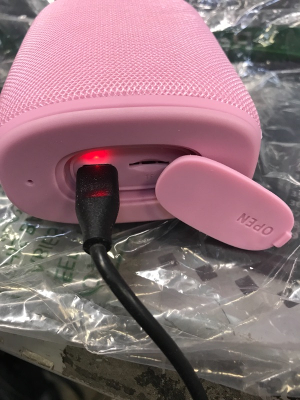 Photo 2 of Hadisala Portable Wireless Bluetooth Speakers - IPX7 Waterproof & Built in Mic - Outdoor Travel Speaker with TWS - Pink