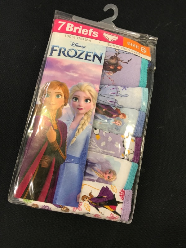 Photo 2 of Disney Frozen Girls Panty Multipacks, SIZE 6 