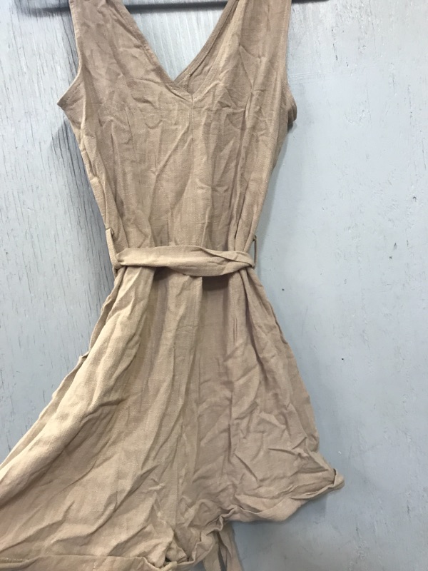 Photo 1 of Acelitt Women V Neck Bat Sleeve Belted Wrap Short Jumpsuit, SIZE M