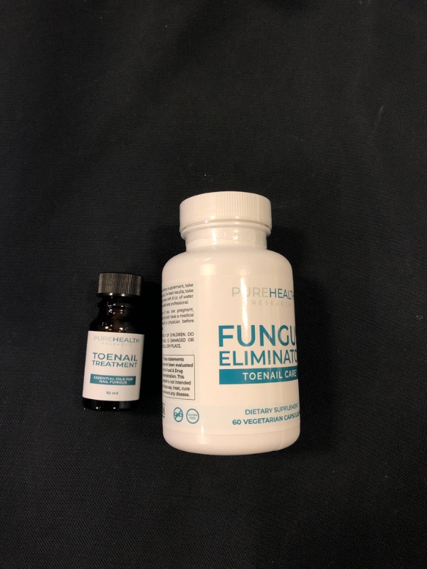 Photo 2 of Toenail Kit by PureHealth Research Full-Spectrum Bundle Helps Soothe, Repair & Stimulate Fresh, Clear Nail Growth Non-GMO. USA Manufactured. 1 Set.
exp 03/2024 (factory sealed)