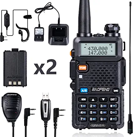 Photo 1 of BaoFeng UV-5R Ham Radio BaoFeng Radio with Extra 1800mAh Battery and TIDRADIO 771 Antenna Dual Band Ham Radio Handheld Includes Full Kit BaoFeng Walkie Talkie