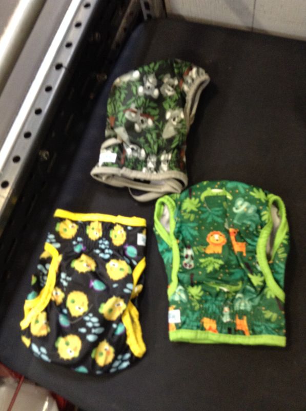 Photo 1 of  Leekalos Reusable Washable Dog Diapers Female (3 Pack) - Highly Absorbent Doggie Diapers - Size Adjustable Puppy Diapers for Dog Period Panties