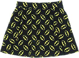 Photo 1 of Batman Juniors All-Over Print Logo Black Skirt S