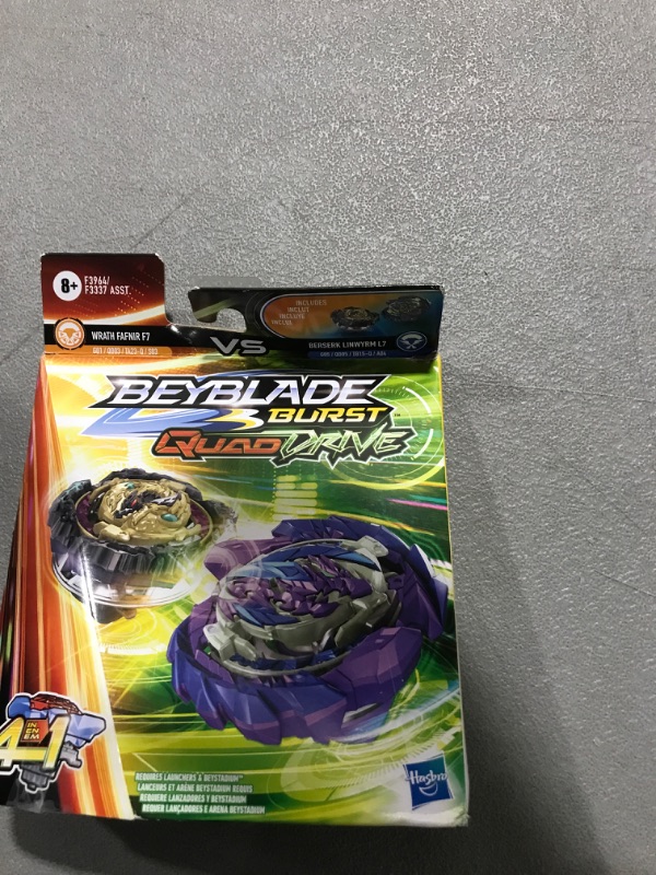 Photo 1 of BEYBLADE Burst QuadDrive Roar Balkesh B7 and Stone Balderov B7 Spinning Top Dual Pack -- 2 Battling Game Top Toy for Kids Ages 8 and Up
