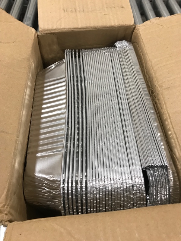 Photo 1 of Aluminum Pans with Lids 9x13 Disposable Foil Pans [25-Sets] Heavy-Duty Baking Pans, Half-Size Deep Steam Table Pans with Foil Covers- Tin Foil Pans for Cooking, Baking, Heating, Storing, Food Prepping 25 Pack + Lids