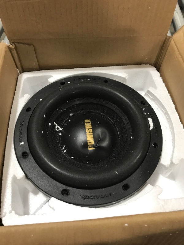 Photo 2 of Rockville Punisher 8D2 8" 3000w Peak/750w RMS Competition Car Audio Subwoofer 8” DVC 2 Ohm Subwoofer