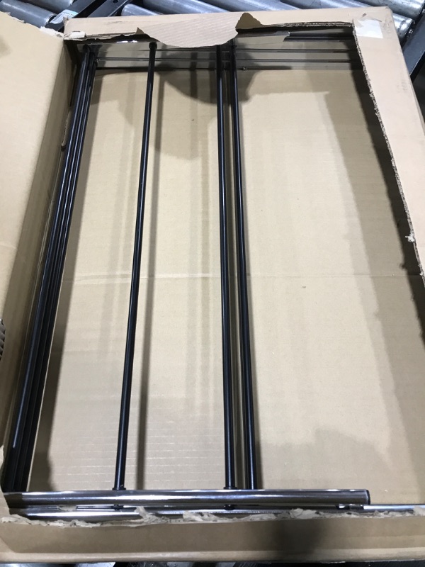 Photo 1 of Amazon Basics Foldable Laundry Rack for Air Drying Clothing - 41.8" x 29.5" x 14.5", Chrome Chrome Rack