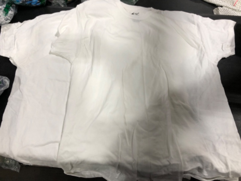 Photo 1 of 3 PACK HANES LIGHTWEIGHT T SHIRTS WHITE SIZE LG 