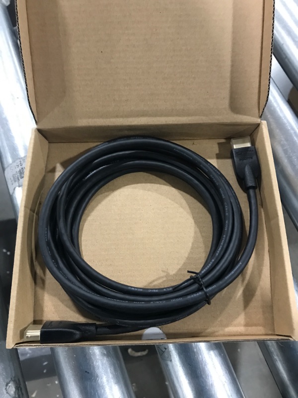 Photo 1 of Amazon Basics High-Speed 4K HDMI Cable - 10 Feet & Amazon Basics High-Speed HDMI Cable (18 Gbps, 4K/60Hz) - 6 Feet, Black