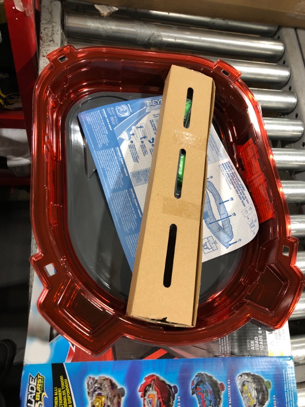 Photo 1 of BEYBLADE Burst Turbo Slingshock Rail Rush Battle Set -- Complete Set Burst Beystadium, Battling Tops, and Launchers (Amazon Exclusive)
