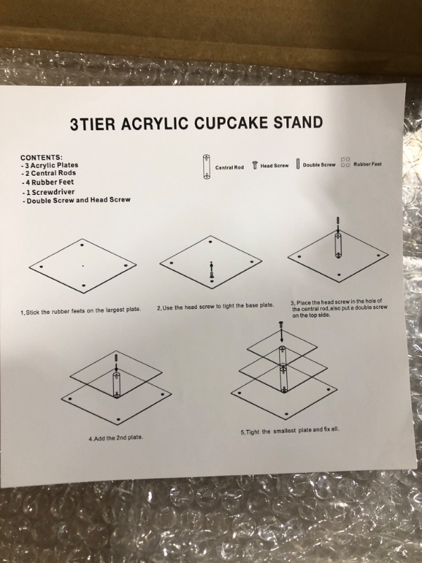 Photo 2 of 3 TIER ACRYLIC CUPCAKE STAND 