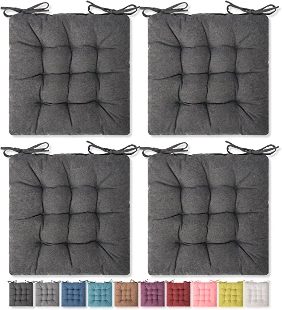Photo 1 of 4 Pack Seat Cushion, Chair Cushion, Comfort Chair Pads, Chair Mat for Indoor, Outdoor Dining Chair, Office Chair, Desk Chair
