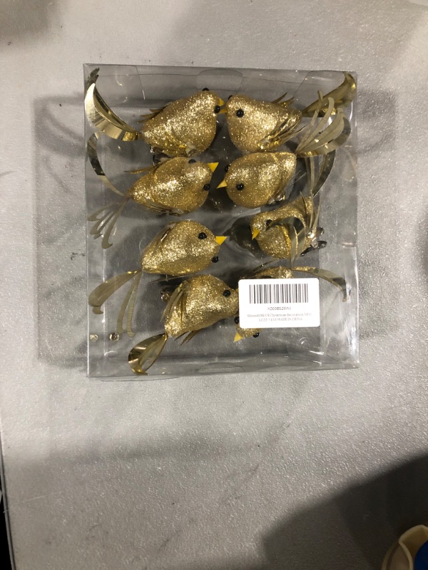 Photo 1 of 8 pcs golden birds decor 