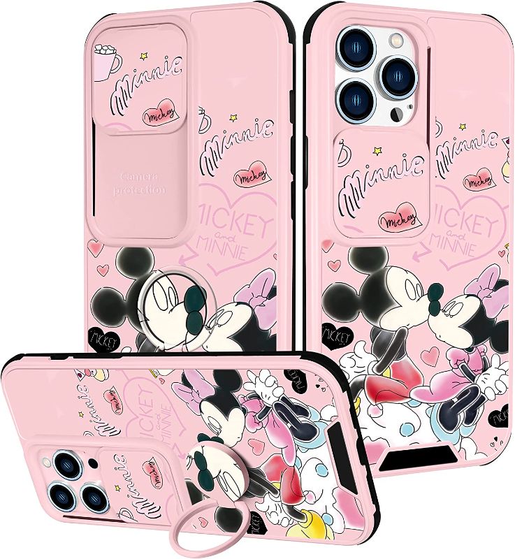 Photo 1 of Funnysoul (2in1) Case for Apple iPhone 13 Pro Max for Girls Cartoon Cute Kawaii Character Phone Cover Boys Cool Unique Girly Slim Cases with Slide Camera Cover+Ring for 13 Promax 6.7 inch