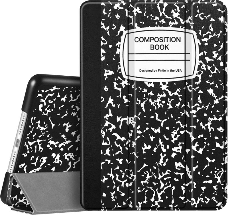 Photo 1 of Fintie Case for iPad 9th Generation (2021) / 8th Generation (2020) / 7th Gen (2019) 10.2 Inch - Lightweight Slim Shell Standing Hard Back Cover with Auto Sleep/Wake Feature, Composition Book Black