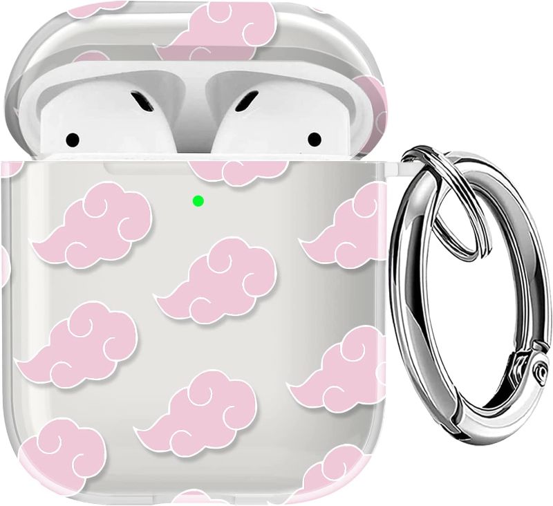 Photo 1 of Maxjoy AirPods Case for AirPod 2/1,Clear Funny Cool Kawaii Fashion Case with Keychain,AirPods 2/1 Cover Cases Skin Compatiable with AirPod 2&1 for Women Men Youth 