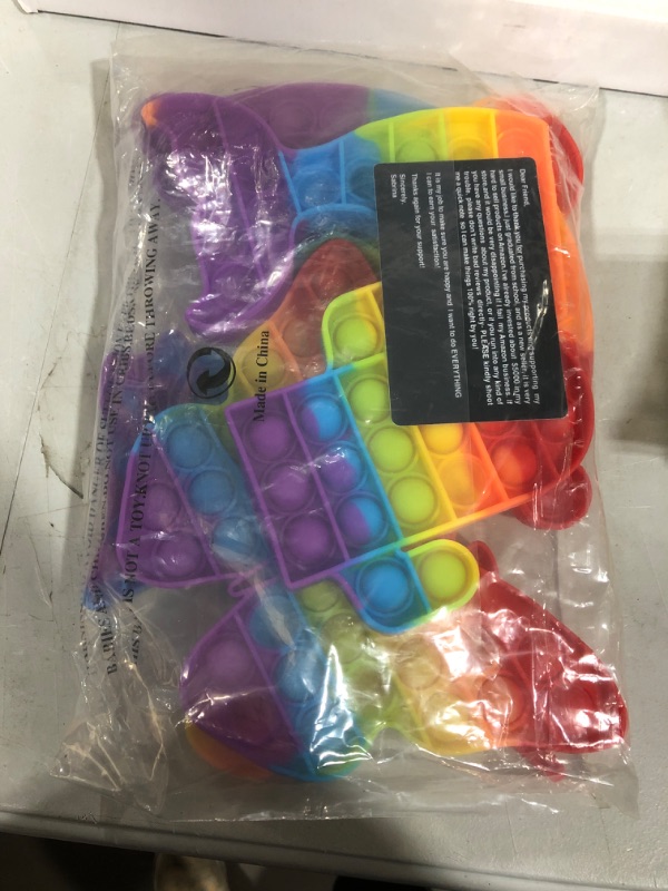 Photo 1 of 6 Packs Pop Fidget Pops Toys Gifts for Boys Girls Kids , Classroom Tools Aids Its Push Bubble Sensory Party Grade Group Preschool Graduation Favors Instruction Learning Game Orange Green Square Bulk Orange Green Tie-dyesquare