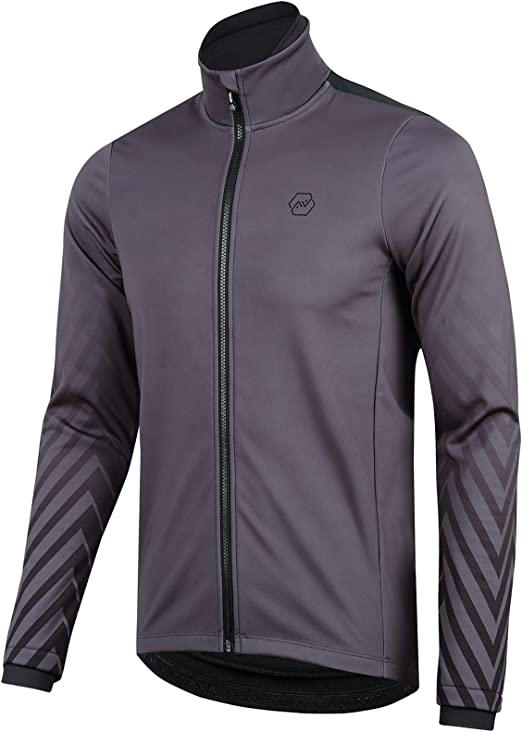 Photo 1 of [Size M] NORTHHILL Men's Cycling Winter Jackets Long Sleeve Thermal Windproof Bike Jersey Windbreaker with Pockets for Bicycle, Hiking 