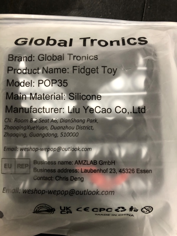 Photo 1 of 2 PCS Push Its Pop Bubble Fidget Toys Sensory Games, Super Hero Venom Avengers Stress Anxiety Relief (Huulk&Vemon)