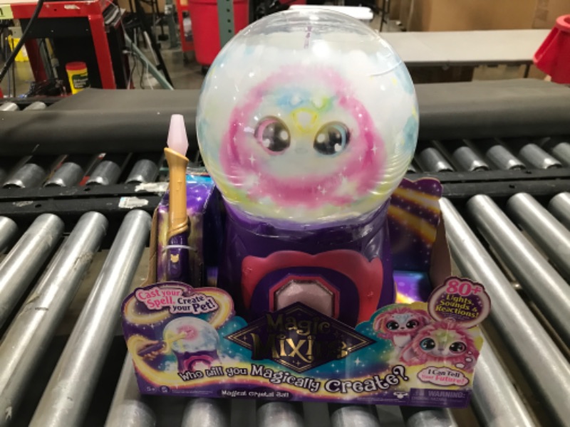 Photo 2 of Magic Mixies Magical Misting Crystal Ball with Interactive 8 inch Pink Plush Toy and 80+ Sounds and Reactions