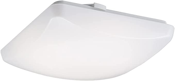 Photo 1 of Metalux FM 15 in. White Square Integrated LED Flush Mount Light with Selectable Color Temperature