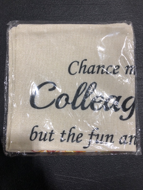 Photo 2 of "CHANCE MADE US" DECORATIVE THROW PILLOW COVER. 