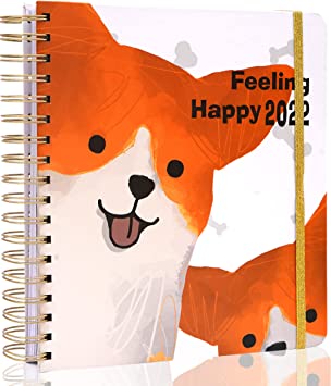 Photo 1 of 2022-2023 Hardcover Monthly Planner 2022 Agenda Daily Planner Weekly and Monthly 13 Months Planner from Jan 2022 - Jan 2023 8.3"X 9.3" Cute Dog Planner with Stickers + Flexible Cover + Monthly Tabs. FACTORY SEALED NEW!
