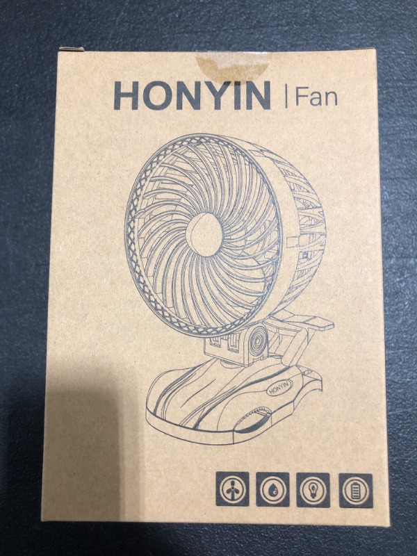 Photo 1 of CLIP-ON PERSONAL COOLING FAN. LIGHT BLUE. 