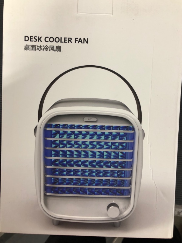 Photo 1 of Blaux Classic Desktop AC with Replaceable Water Curtain, Replaceable Ice tray, Fan Speed Adjustment Dial And Mood Light (White) - New
