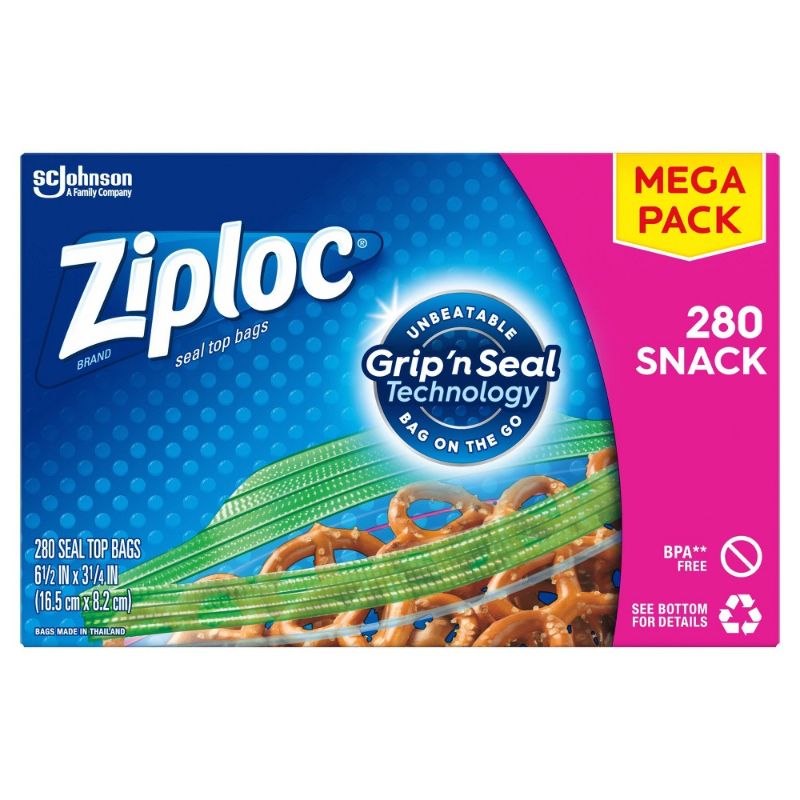 Photo 1 of Ziploc Snack Bags - 280ct
